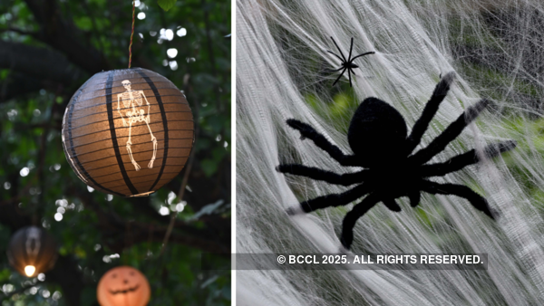 Skeletons, spiders, ghosts - the decor had unmissable spooky details