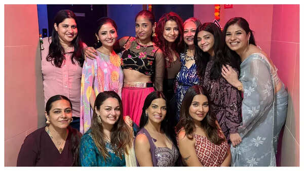 Jyothsna with her friends