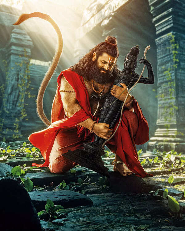 Rishab Shetty's first look from his upcoming Telugu film