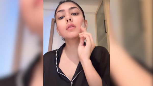 Mrunal Thakur face morning ritual