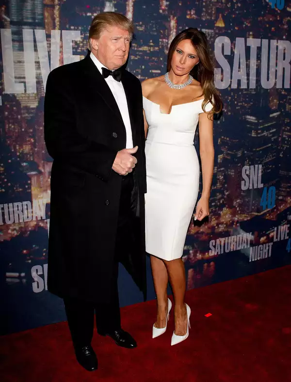 FILE PHOTO: Businessman Donald Trump and wife Melania Trump arrives for the 40th Anniversary Saturday Night Live (SNL) broadcast in the Manhattan Borough of New York