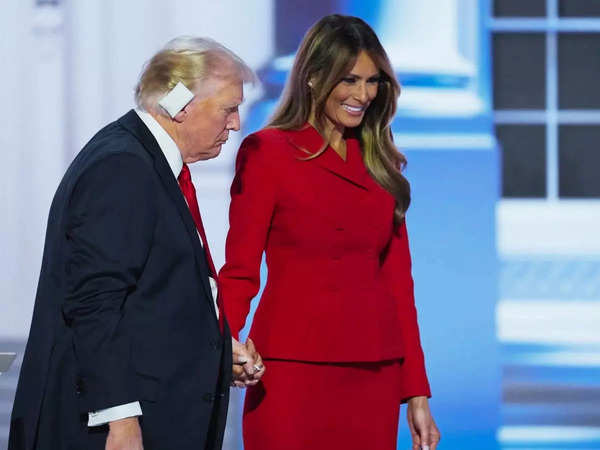 Melania in support of Donald Trump after he survived an assassination attempt