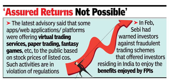 Sebi warns investors about stock ‘games’, virtual trades