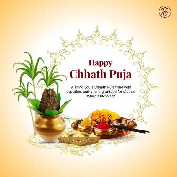 Elegant Chhath Puja Greetings Instagram Post