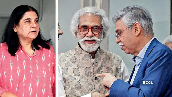 Maneka Gandhi, Sunil Sethi and Sunil Kant Munjal (L to R)