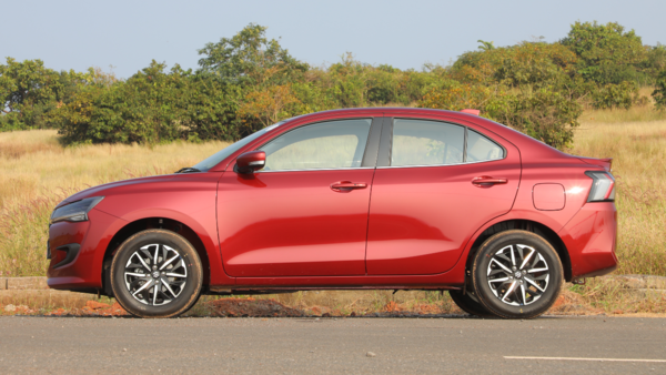 New Dzire side angle