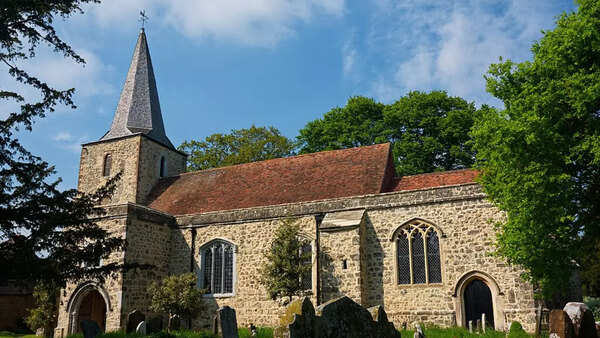St Nicholas' Church in Pluckley, Kent.
