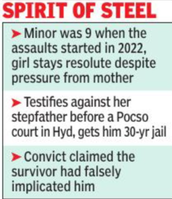 The accused was convicted by the XII additional metropolitan sessions judge T Anitha of repeatedly raping the girl and even forcing her into unnatural sex.