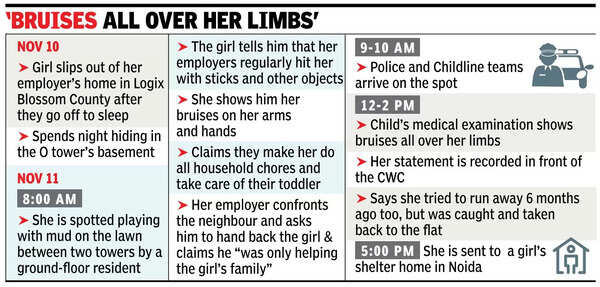 8-year-old house help tortured by Noida couple for over a yr, rescued