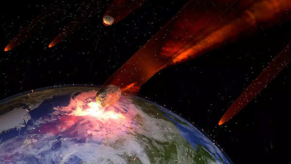 Asteroid hitting the Earth (Representative Image: Canva)
