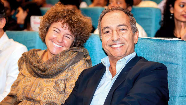 Deputy Head of the EU delegation Ewa Suwara with Portuguese ambassador João Ribeiro de Almeida