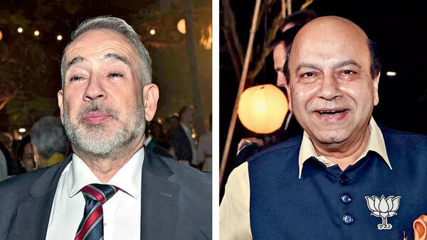Turkish ambassador Firat Sunel and Vijay Jolly