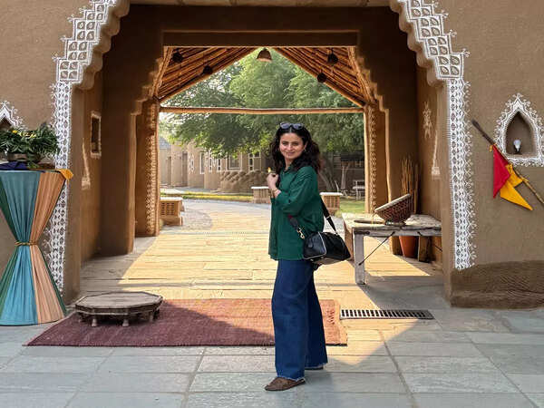 Rasika Dugal shot for a project in Mandawa