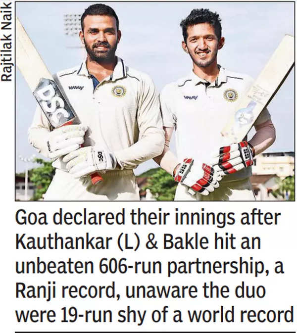 The duo were 19-run shy of a world record