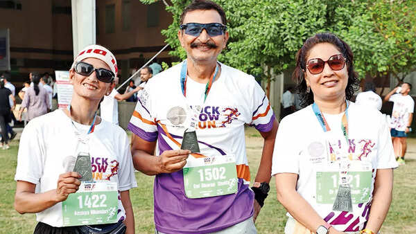 (L-R) Dr Ansuya, Sharad and Dr Rekha