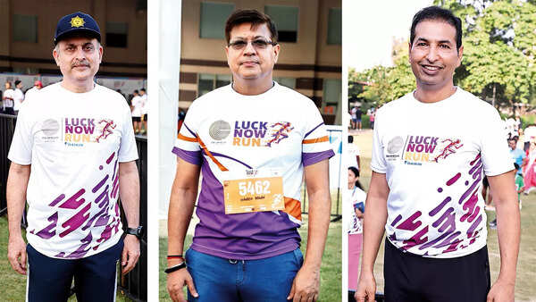 (L) Mukesh Chaddha (C) Naveen Arora (R) Sarvesh Goel