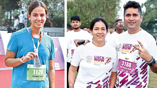(L) Shambhavi Singh (R) Rachana Singh and Kali Charan