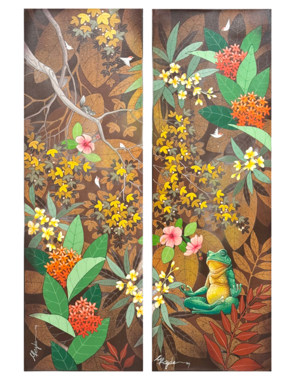 Ganapati Hegde - Budha Nature (diptych)