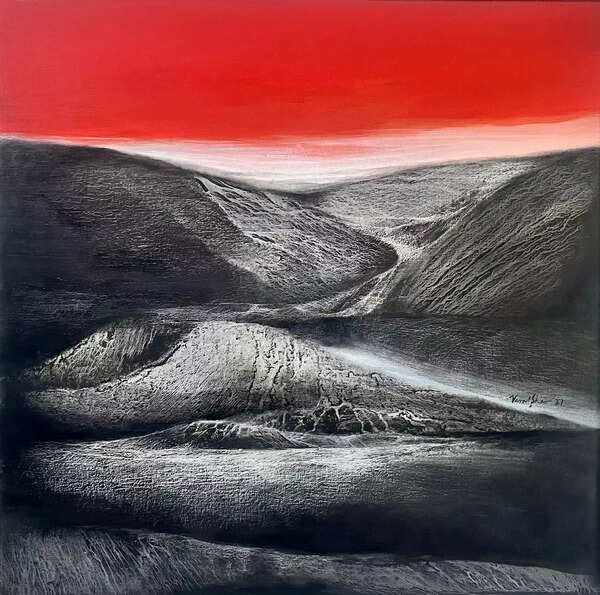 Vinod Sharma - mindscape 36x36inches
