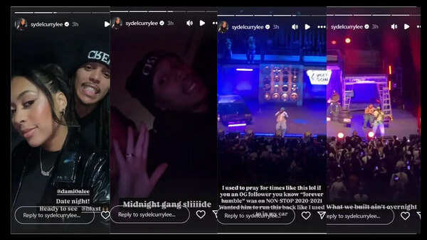Sydel Curry's Instagram stories