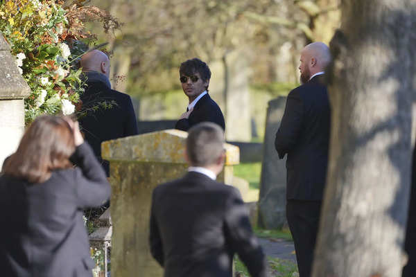 Liam Payne's One Direction bandmates among the mourners at singer's funeral