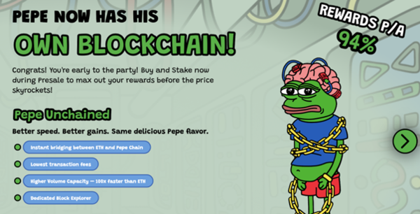 Pepe now has his own blockchain