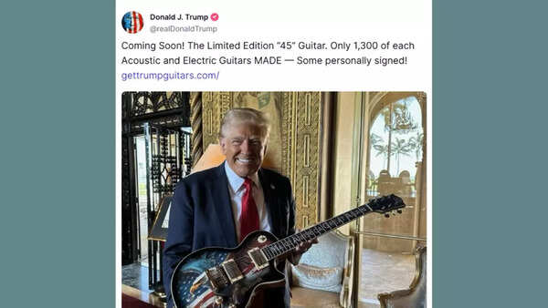 Donald Trump endorses guitars worth $10,000 after sneakers, watches, and NFTs