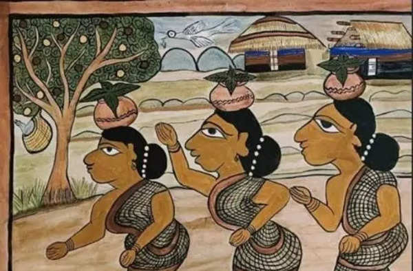 Sohrai painting from Hazaribagh