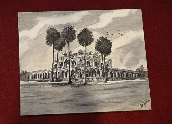 Artist Anjana Dutta has displayed her works at the fair