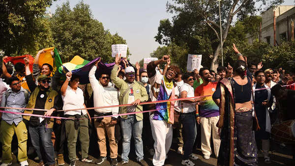 Over hundreds of people took over the streets of Connaught Place on Sunday afternoon