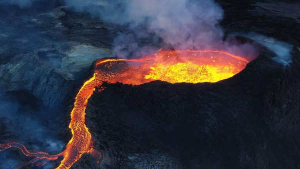 Volcanic eruption in Iceland