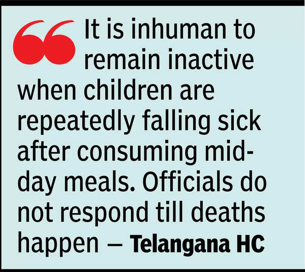 T HC hauls up officials over food poisoning incidents in govt schools