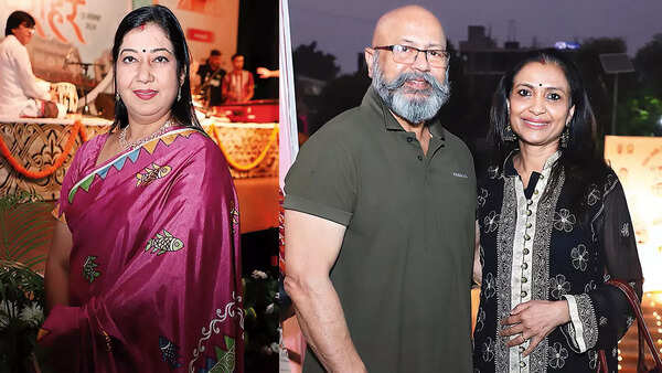 (L) Dr Alka Nivedan (R) Amitab and Alpana