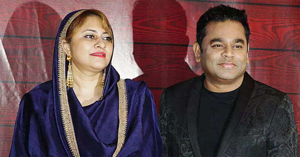 AR Rahman and Saira Banu