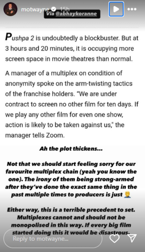 Vikramaditya Motwane IG story