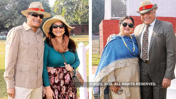 (L) Brig SS Pundir and Ritu Pundir (R) Anjali and Rajneesh