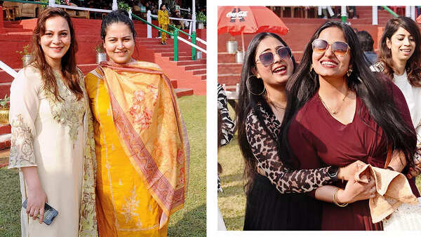 (L) Shriya Negi and Swati Kukreti (R) Tulika Chowdhury and Neeha Tripathi