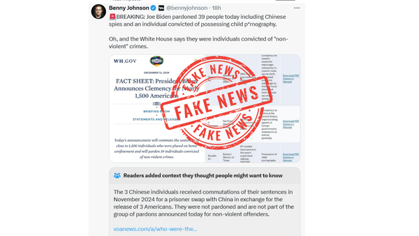 Fake claims about Joe Biden pardonning a Chinese spy