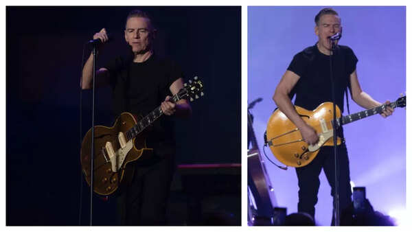 Bryan Adams performed in the city on Friday