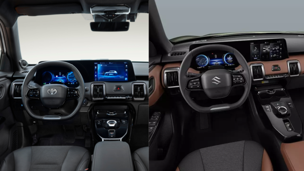 The Urban Cruiser EV and e-Vitara feature the same interior layout