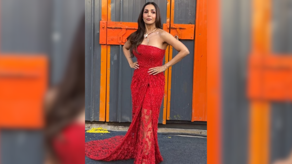 malaika red dress Malaika Arora Defines Glamor in Red Dress