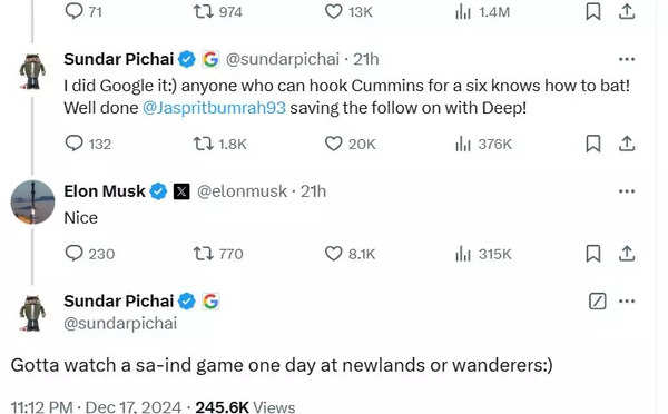 The Musk Vs Pichai Banter