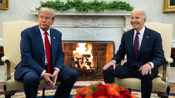 Trump with Biden
