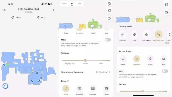 Dreame L10s Pro Ultra Heat app