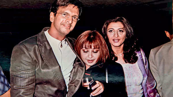 Javed Jafferi with Annamika and Mehar Sarid