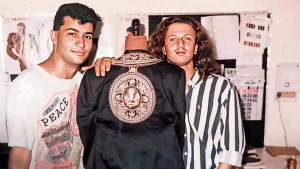 Ashish N Soni, during his training days with Rohit Bal, in 1990