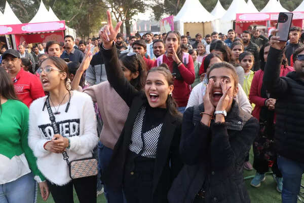 youth enjoying at the Mahotsav.