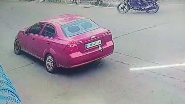 The car on which Chekuri fled from the scene