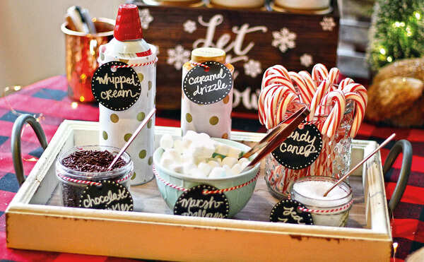 DIY Hot cocoa station