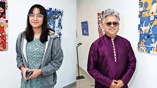 (L) Ananya (R) Anil Risal Singh